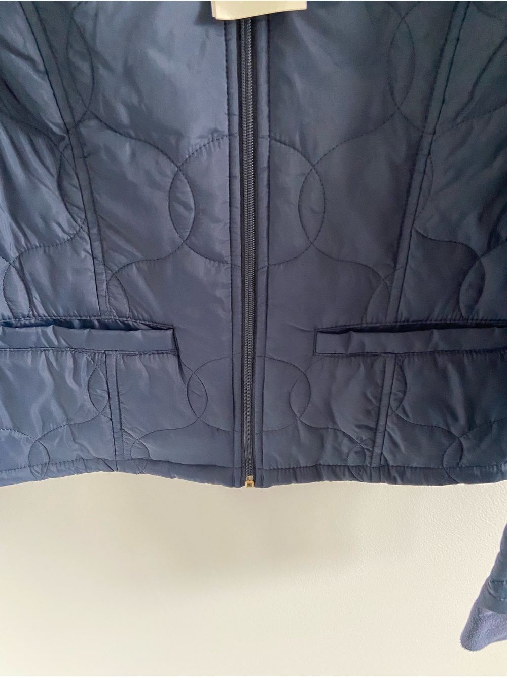 a new day Navy Quilted Circle-Pattern Puffer Jacket - Picture 4 of 14